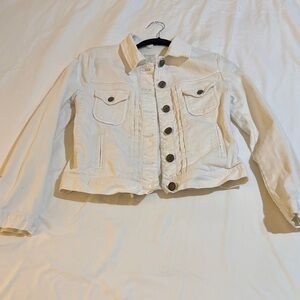 J. Crew Nolita White Denim Jacket. Size X-Small